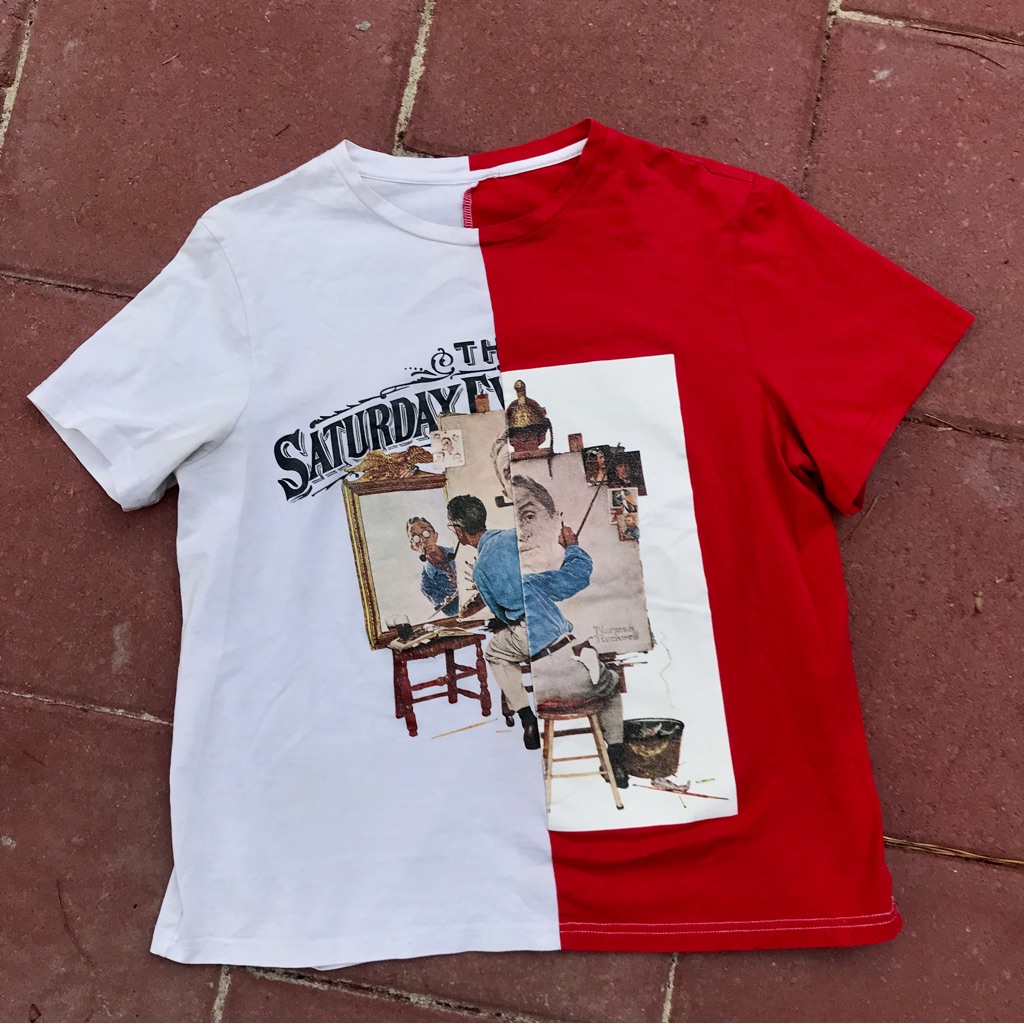 Rare Saturday Evening Post TShirt Peacebird Curtis Publishing Co